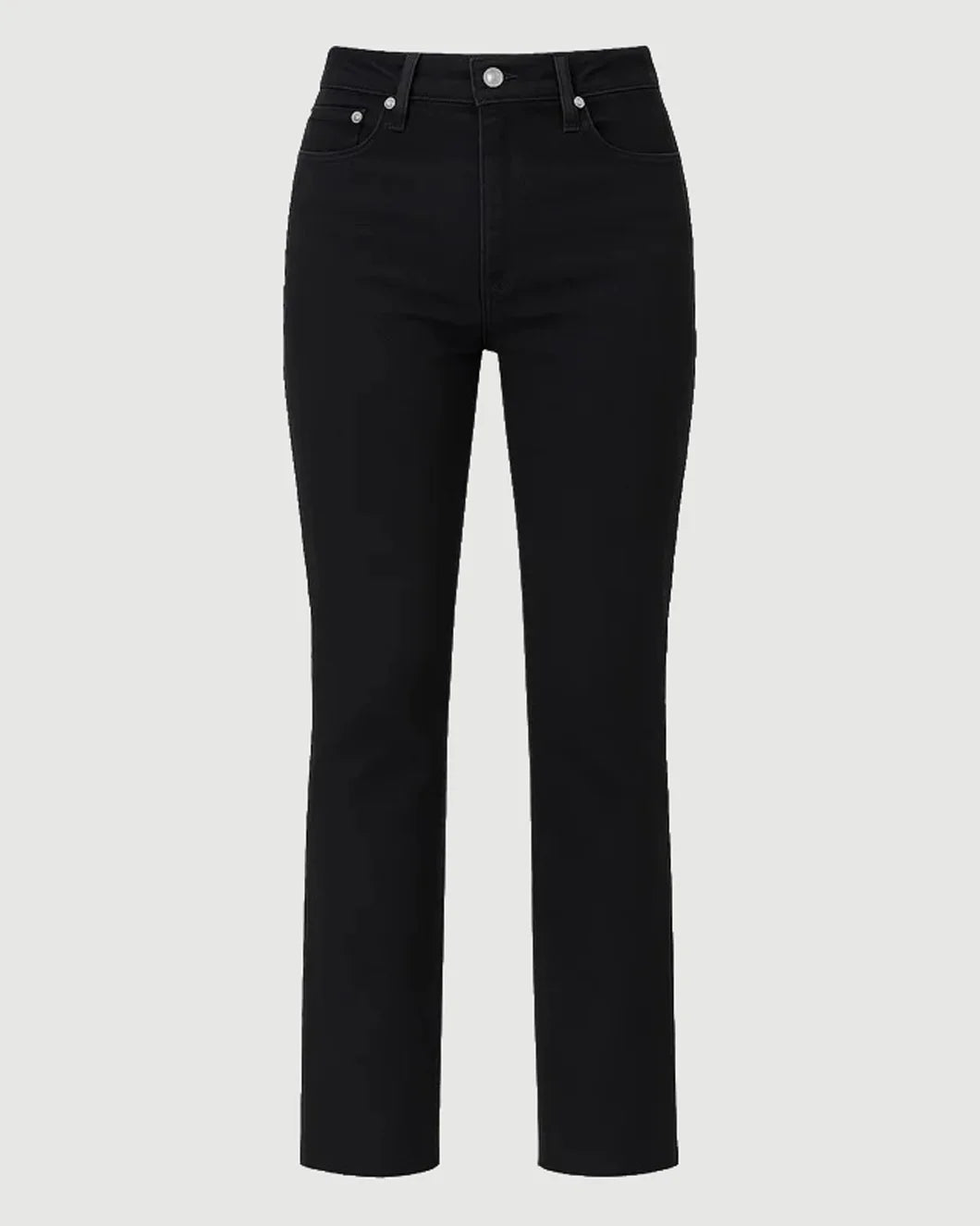 AGOLDE ingram split skinny black front isolated