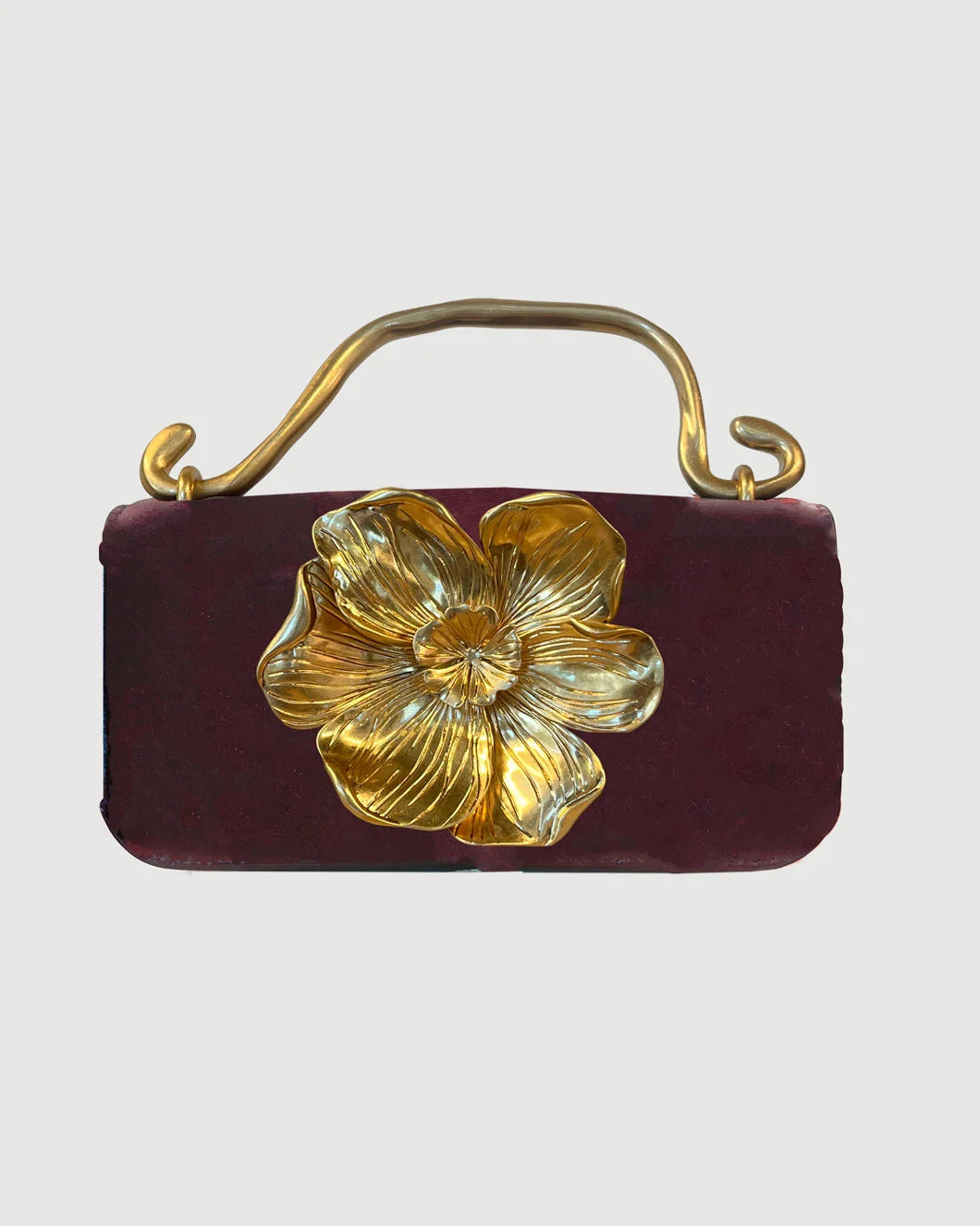 AJE Alessie Mini Clutch Merlot isolated