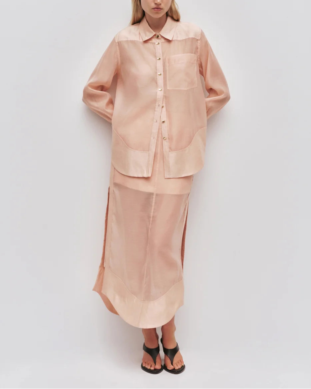 AJE Capture Shirt pink on figure front 1