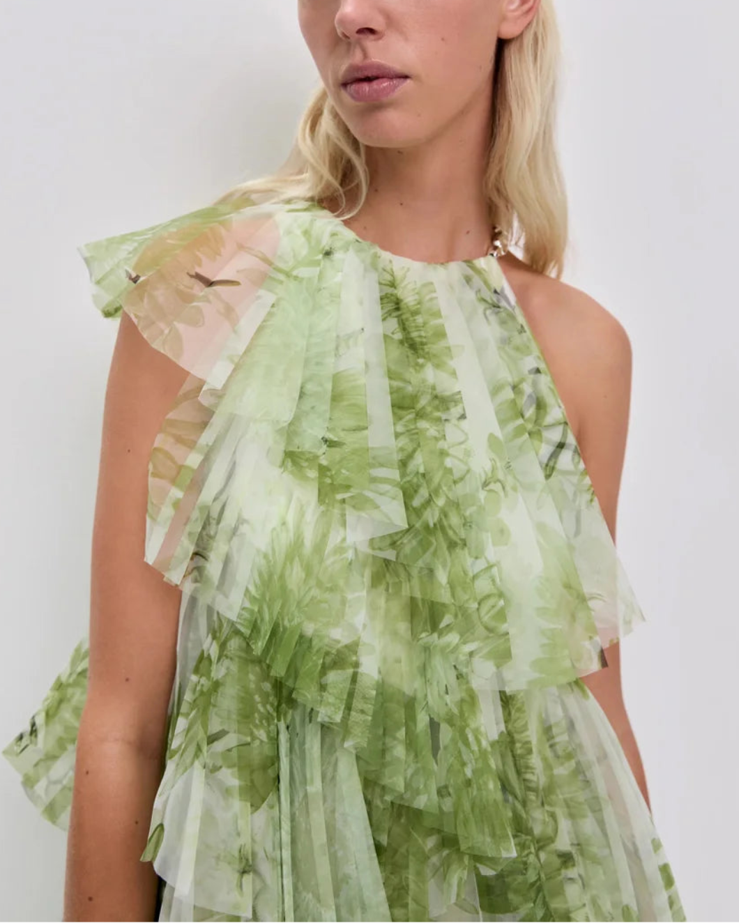 Westlyn Gown In Colour Olive Native Floral Size 10 - Womens Designer Dresses | Aje Westlyn Gown In Colour Olive Native Floral Size 10 - Womens Designer Dresses | Aje