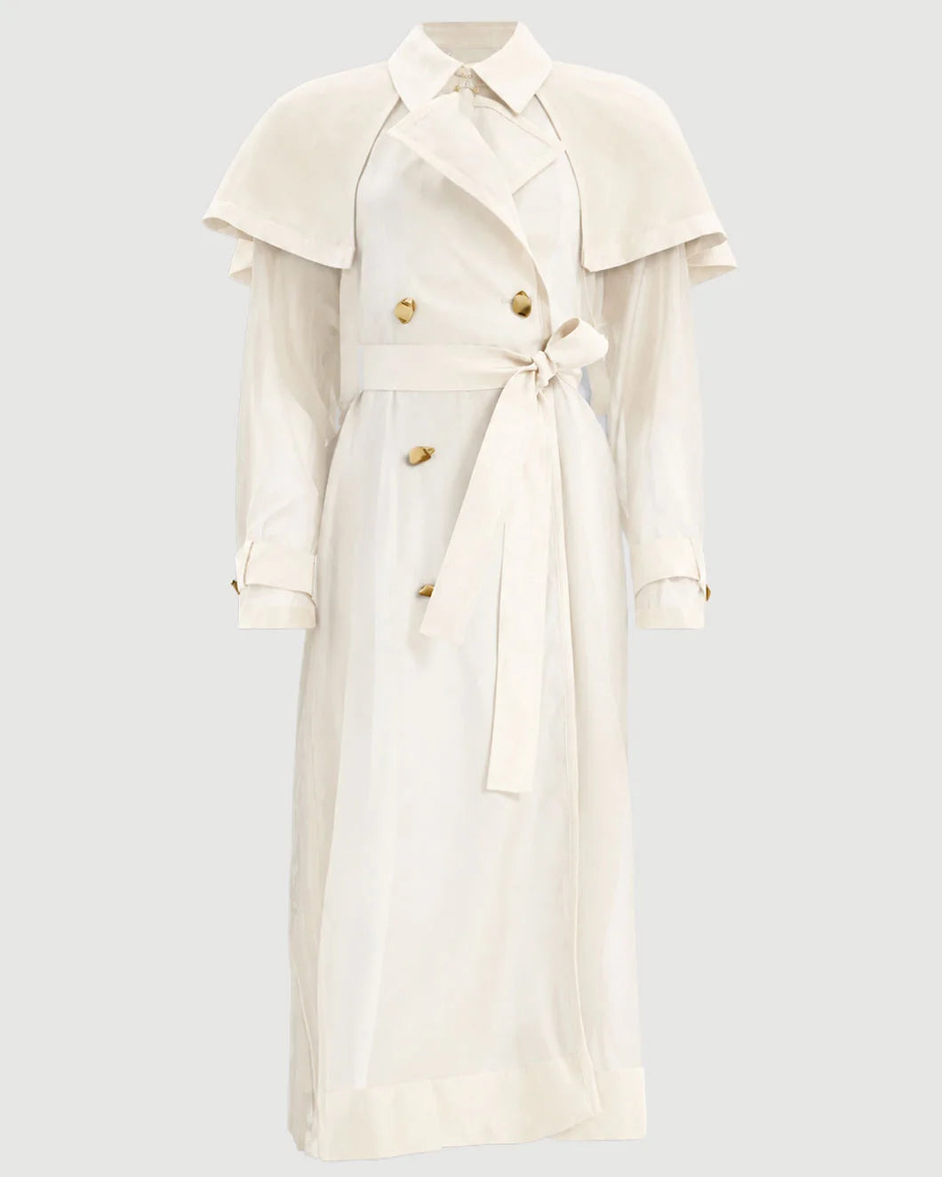 AJE Whisper Trench Coat isolated