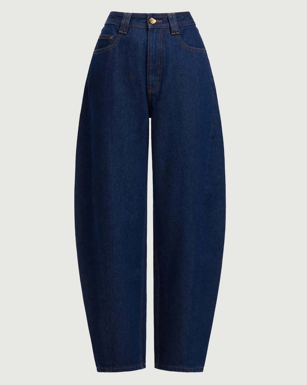 AJE stevie barrel ankle jean dark wash front isolated