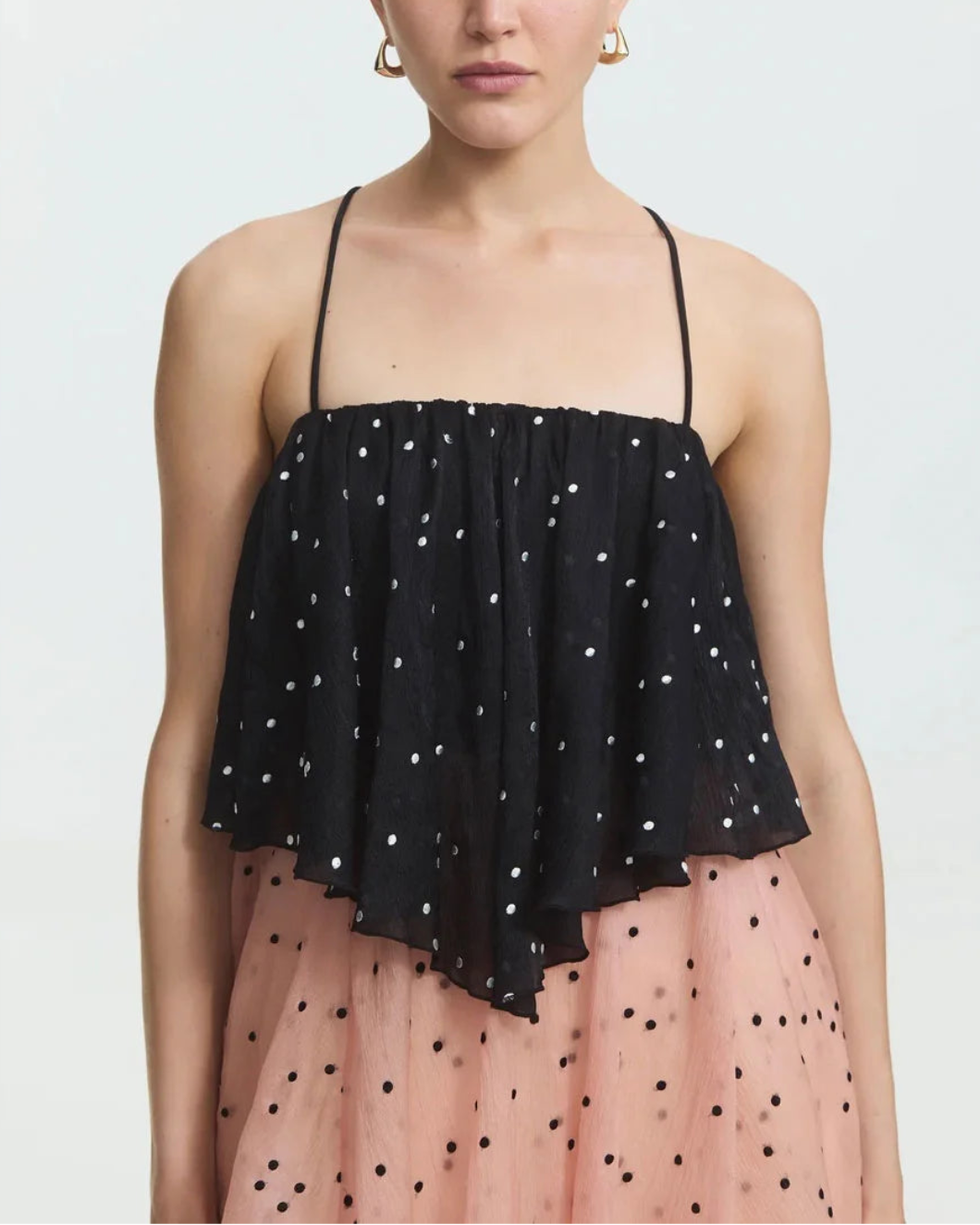 AJE Songstress Gown on figure front detail