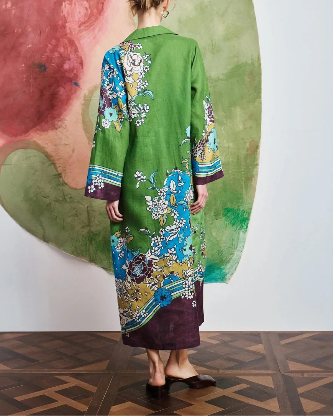 ALEMAIS Nanci Shirtdress on figure back