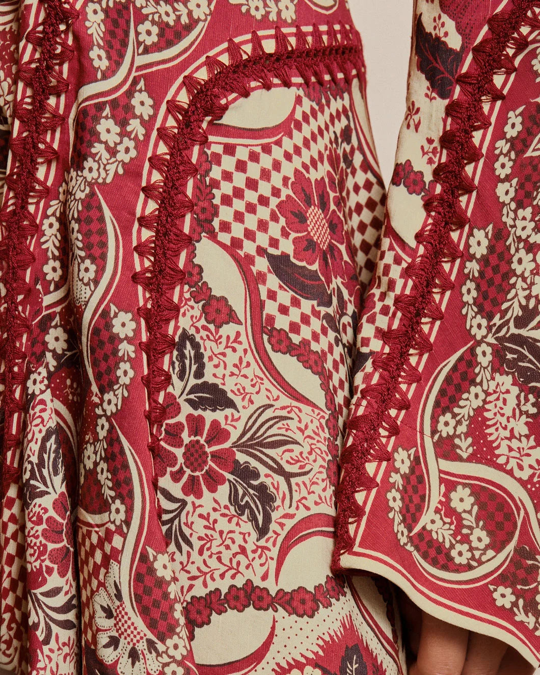 ALEMAIS Kenny Mini Dress on figure front detail