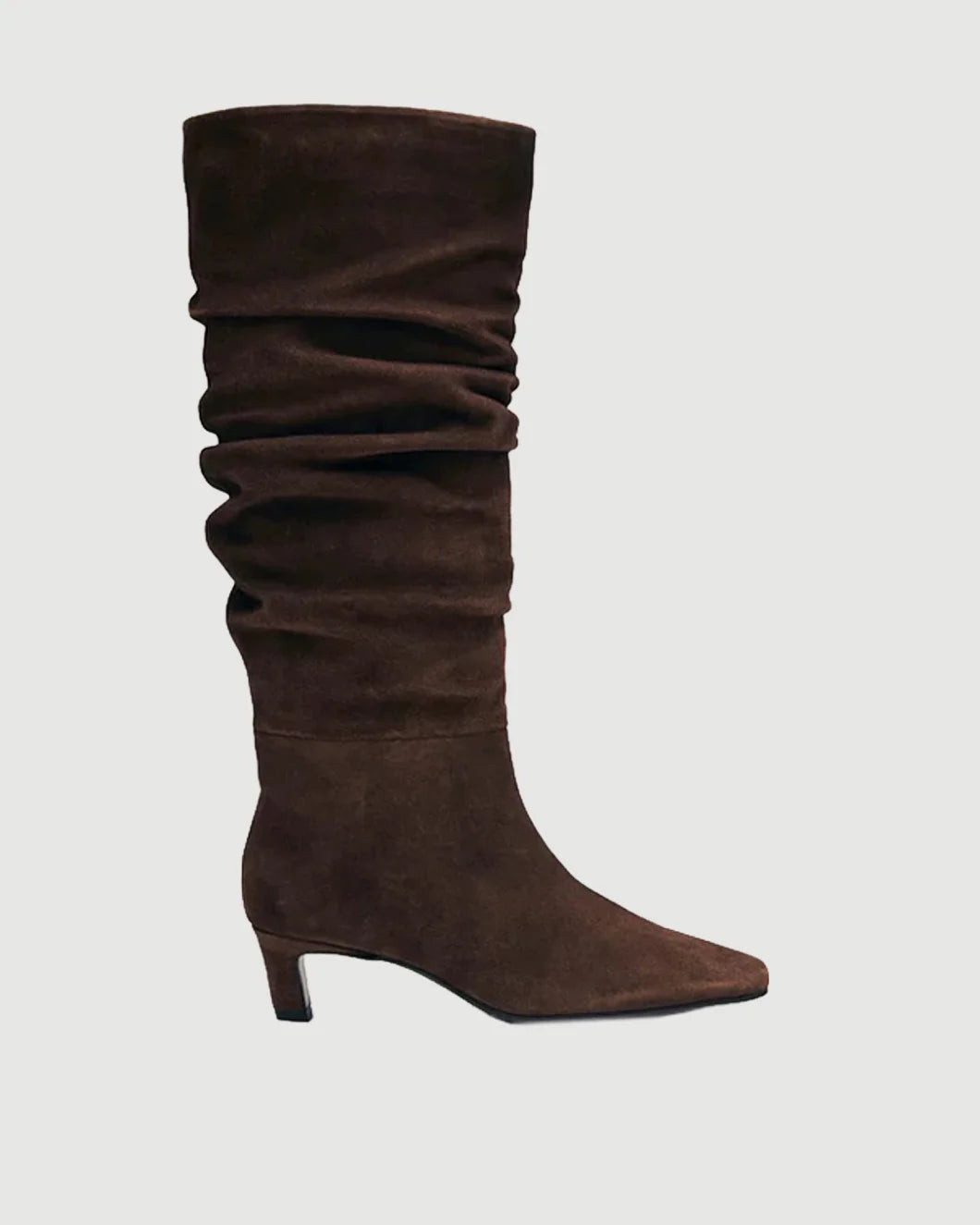 ALOHAS Kalila suede brown leather boot isolated