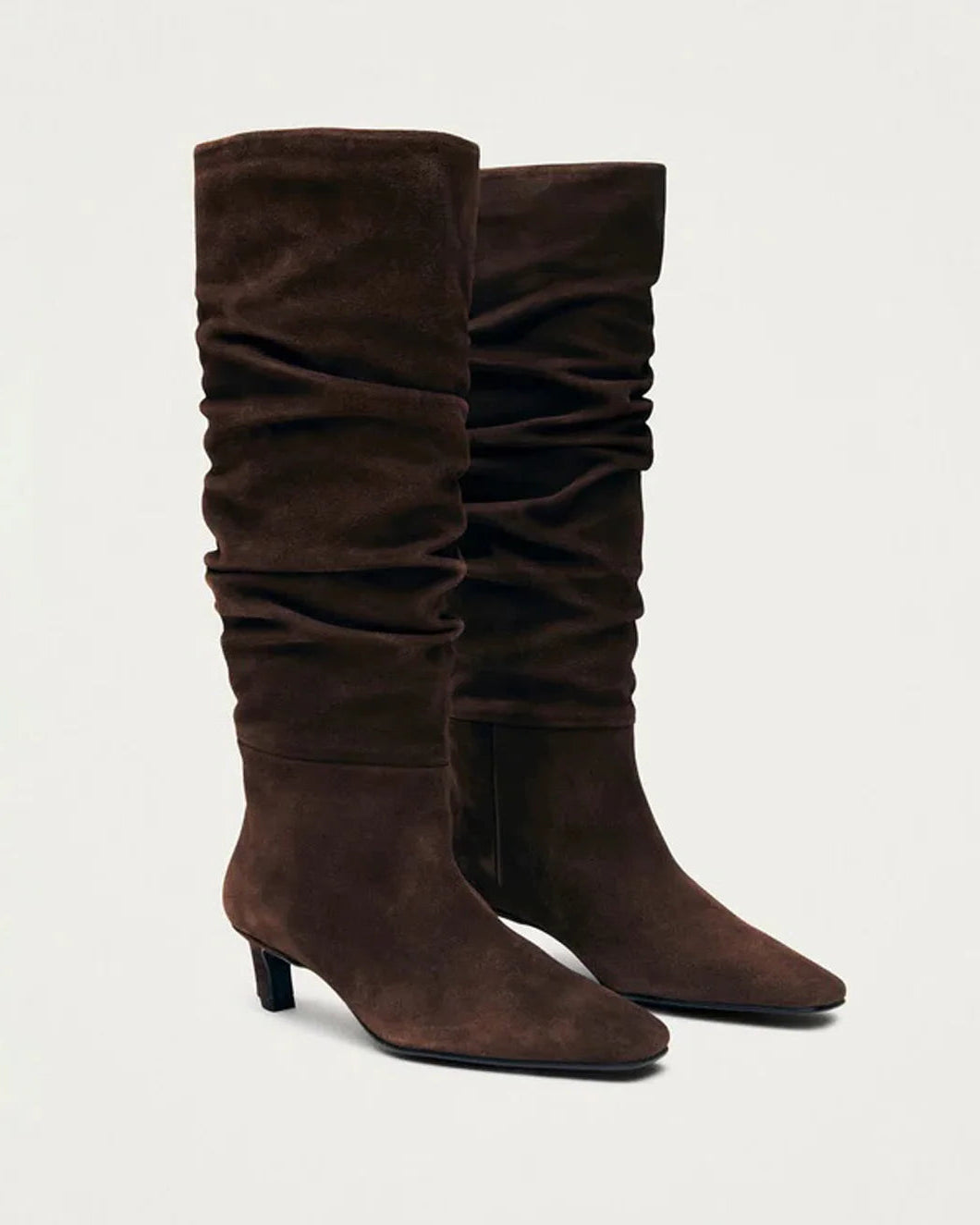 ALOHAS Kalila suede brown leather boot side