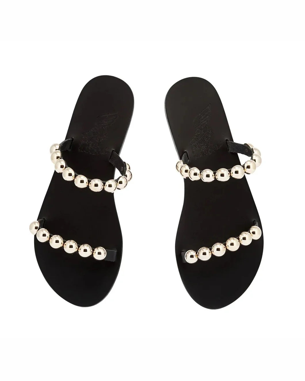 ANCIENT GREEK SANDALS Lambri black front