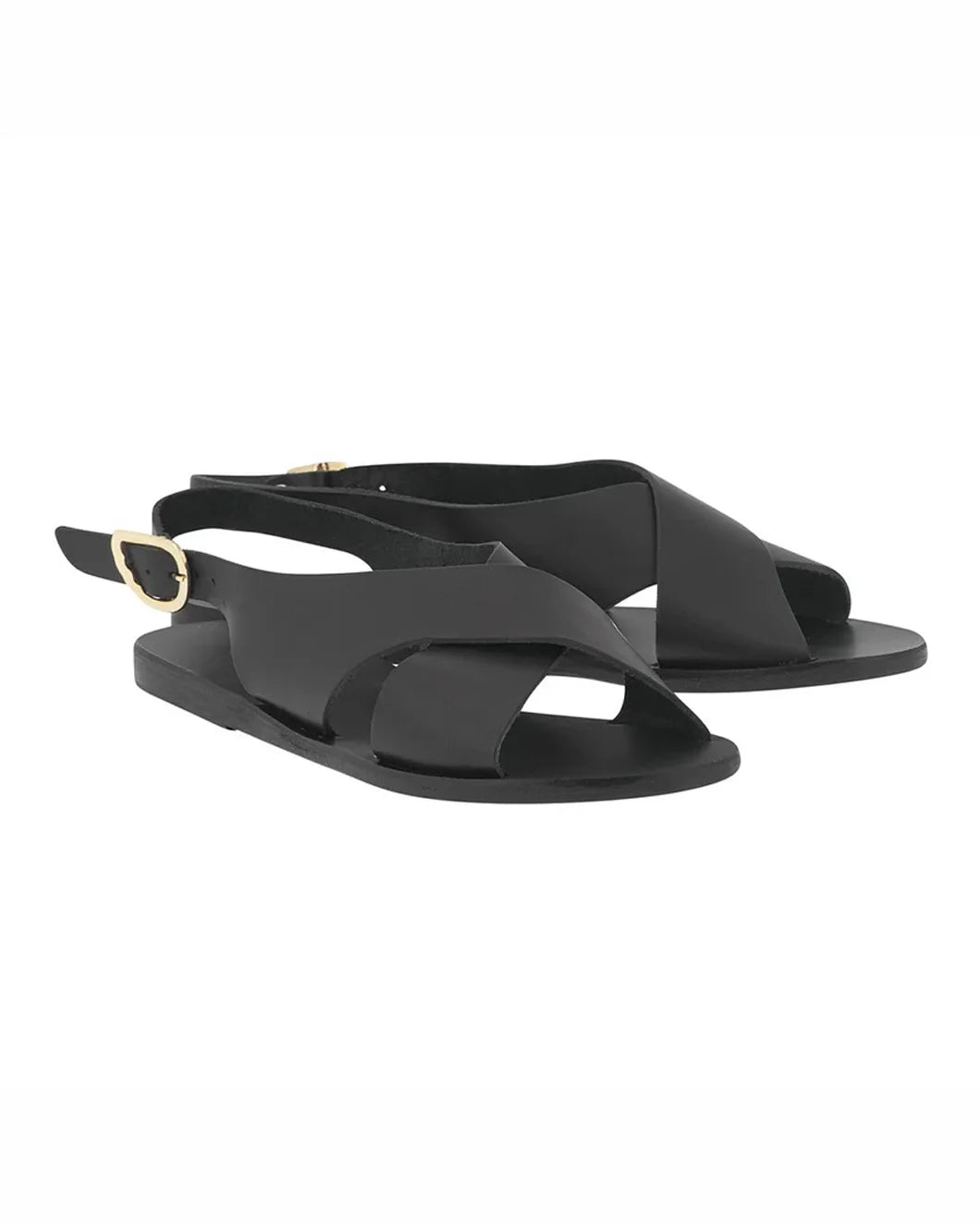 ANCIENT GREEK SANDALS Maria flat side