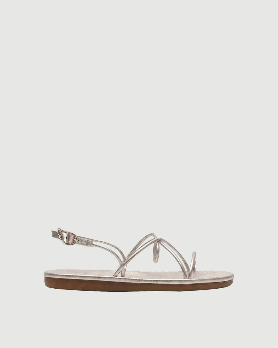 ANCIENT GREEK SANDALS Pixida  Platnium isolated