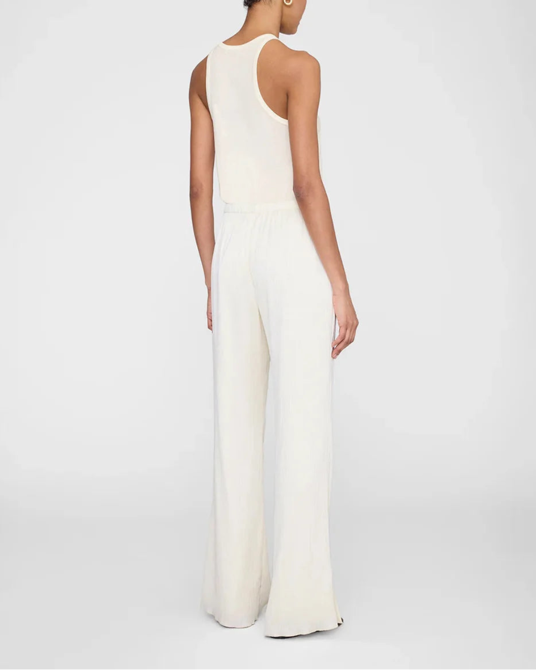 ANINE BING Aden Pants cream on figure back