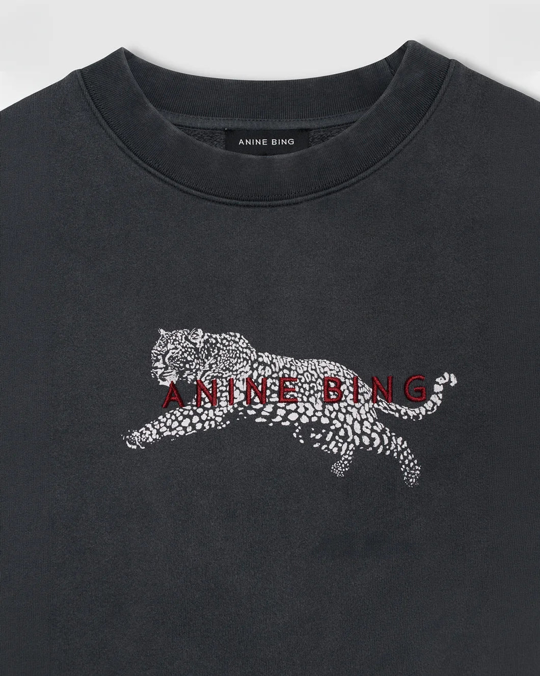 ANINE BING Spencer sweatshirt black front detail