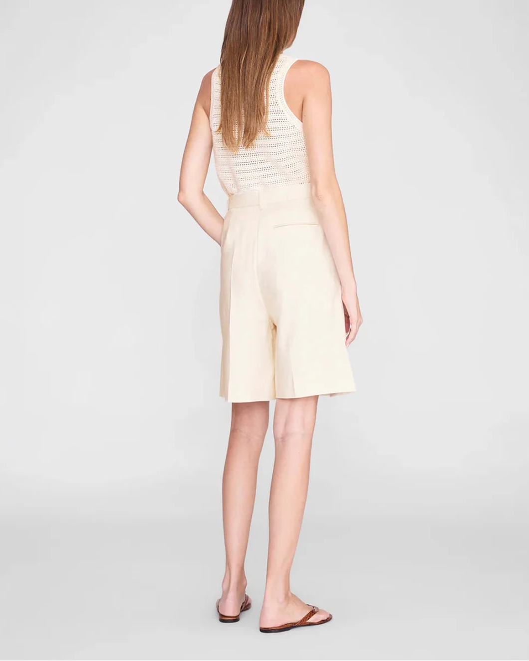 ANINE BING Arie tank ivory on figure back