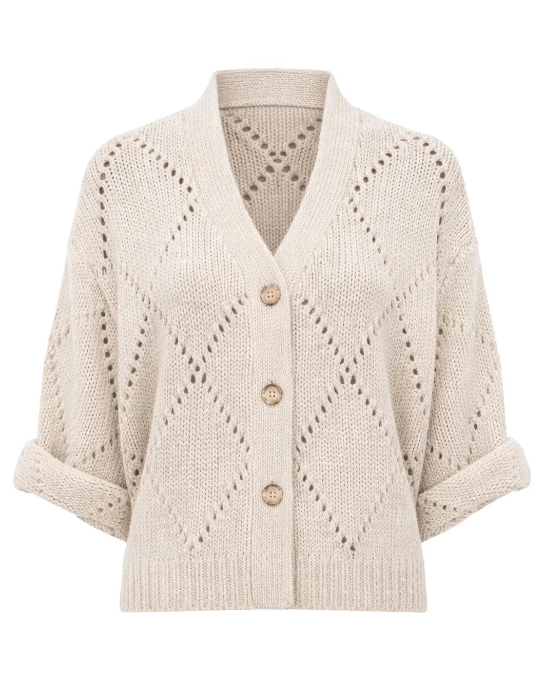 ARCH4 hollingsworth cardigan beige front isolated