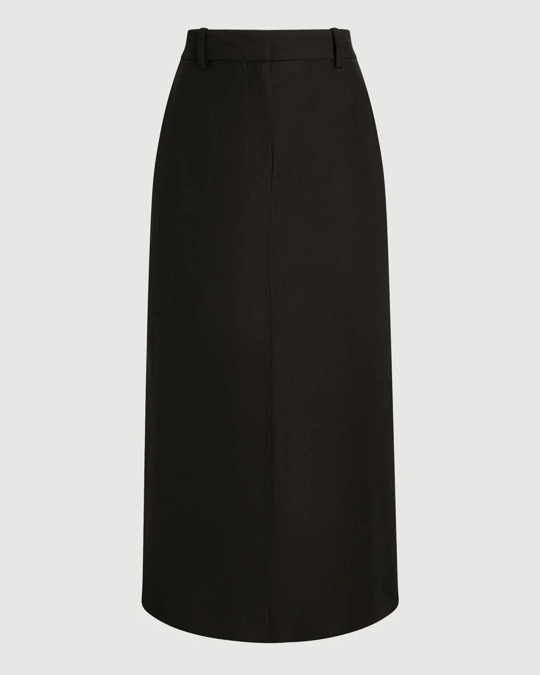 ARGENT ARGENT Tailored Skirt in Viscose Linen black isolated