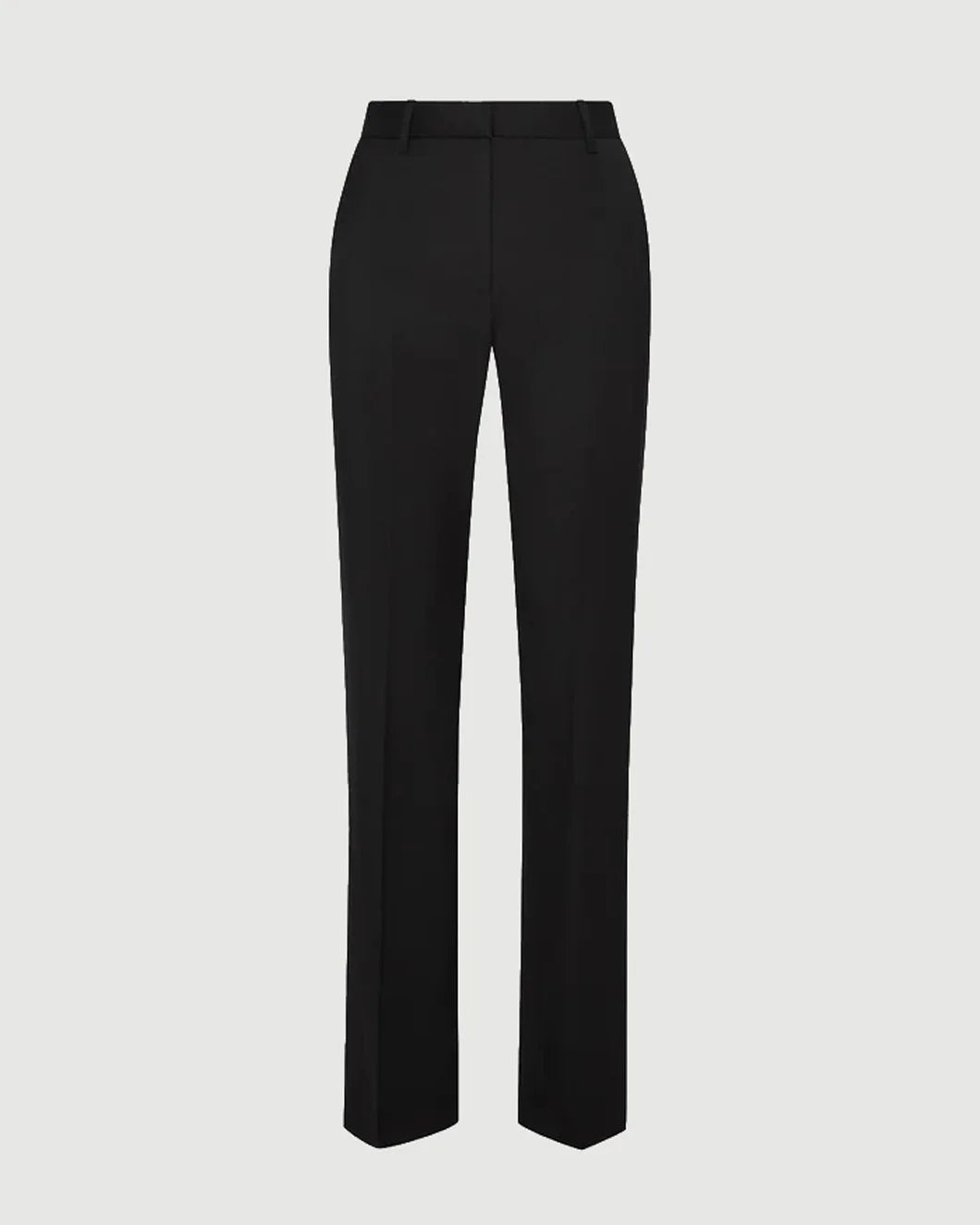 argent Straight Leg Trouser in Seasonless Wool Black