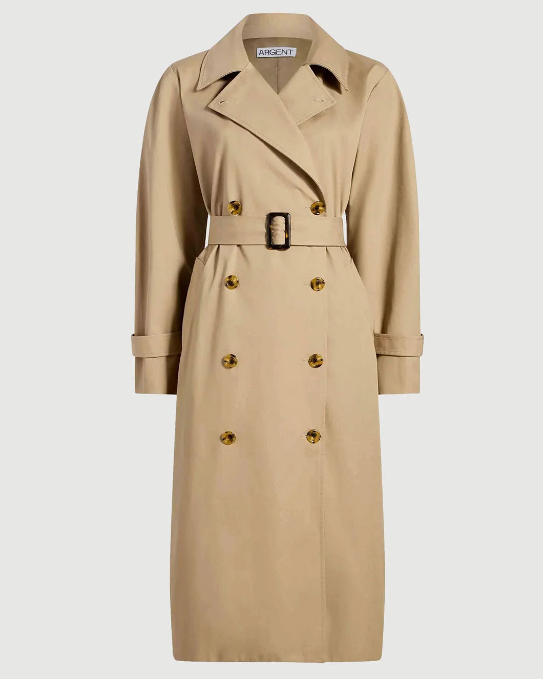 ARGNT trench coat khaki isolated