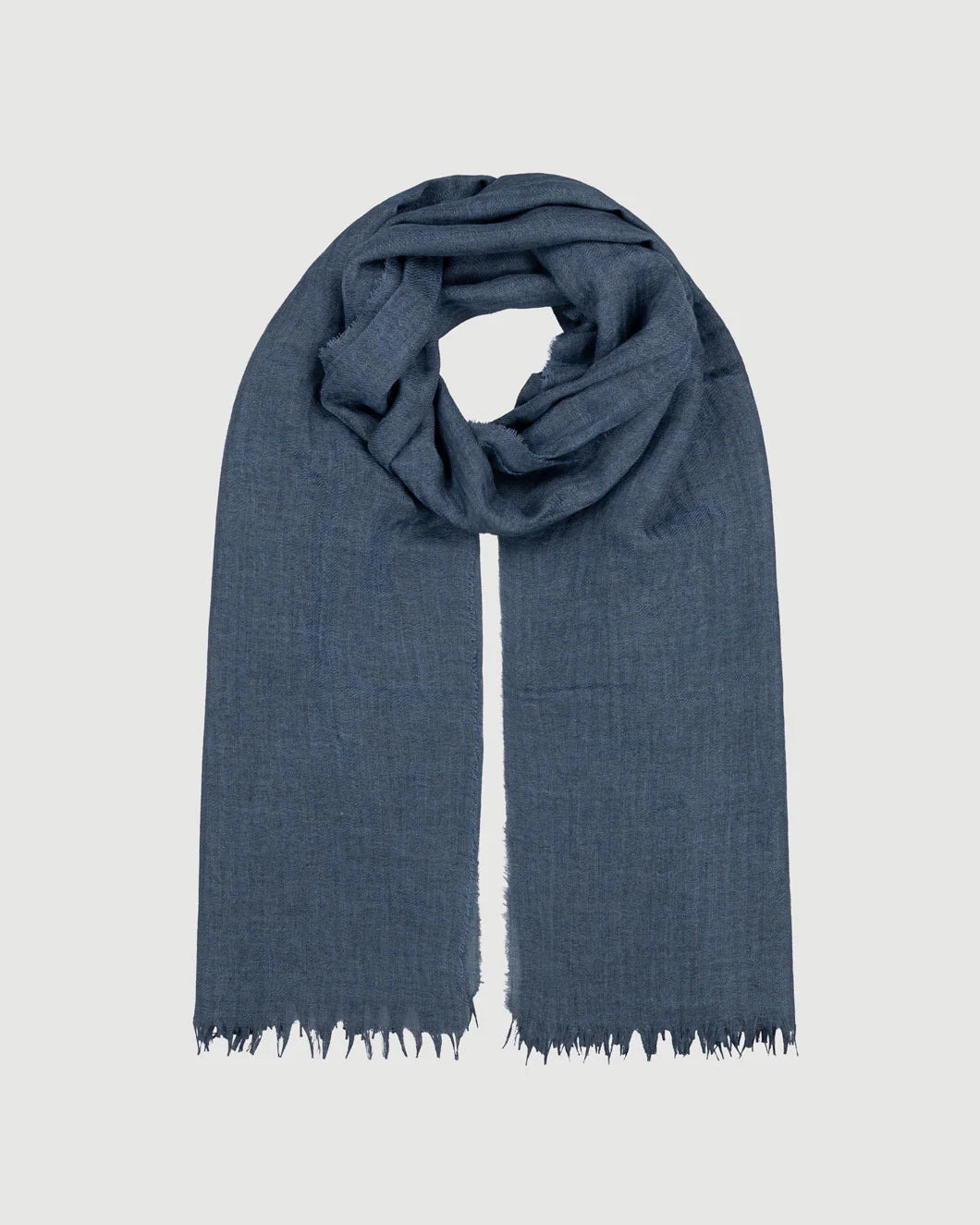 BEGG X CO Staffa Solid Scarf Light Denim isolated