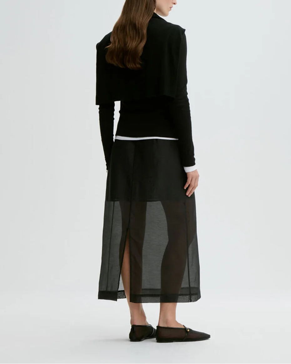BY MALENE BIRGER Esta Soft Organza Skirt  on figure bak