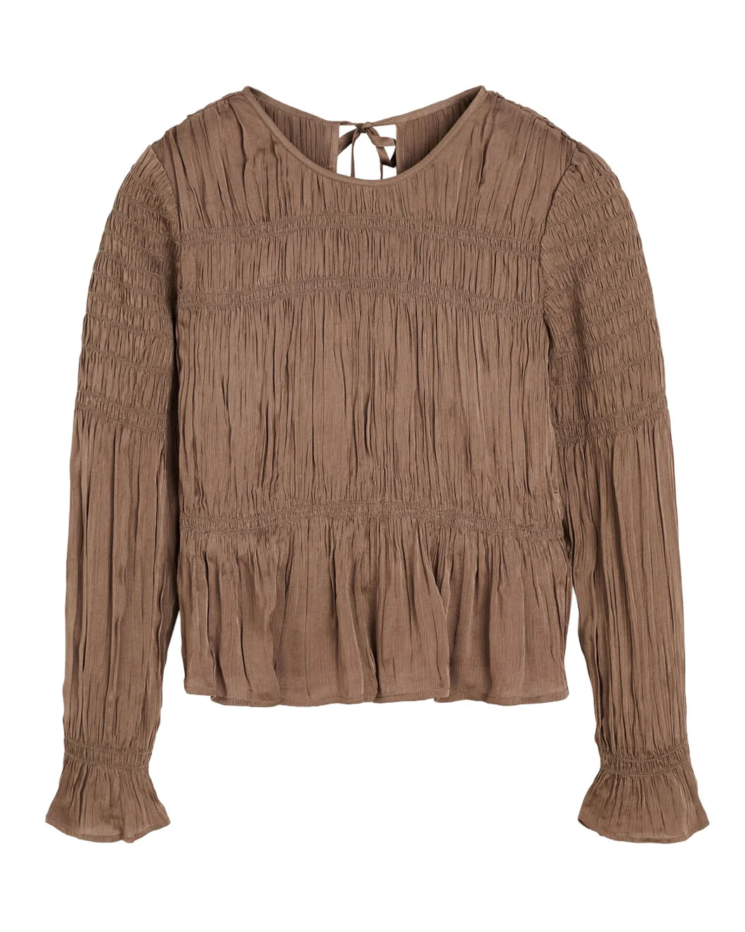 BY MALENE BIRGER ovas blouse chocolate chip front isolated