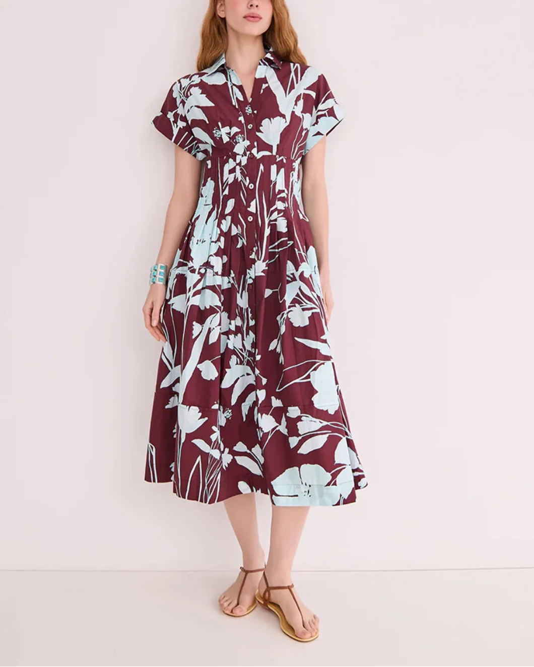 CARA CARA Nash midi dress on figure front