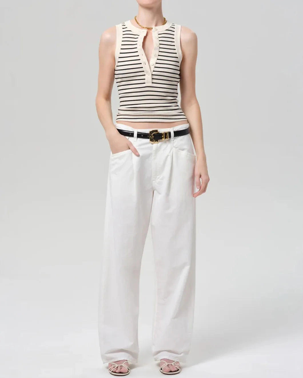 CITIZEN Caralyn Tank Quartz Stripe on figure front 1