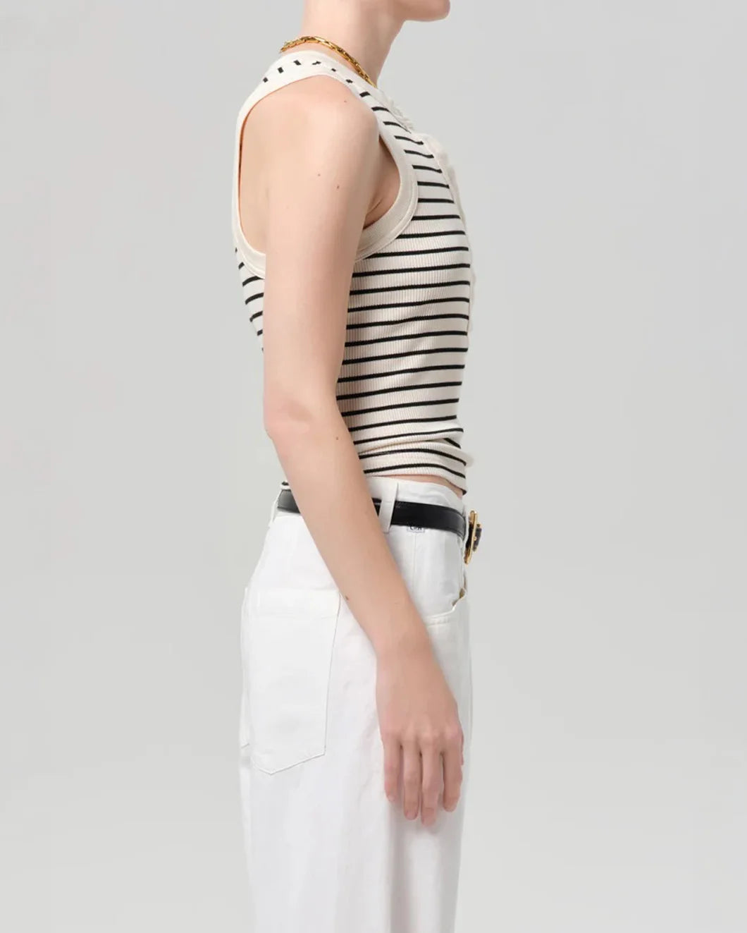 CITIZEN Caralyn Tank Quartz Stripe on figure side