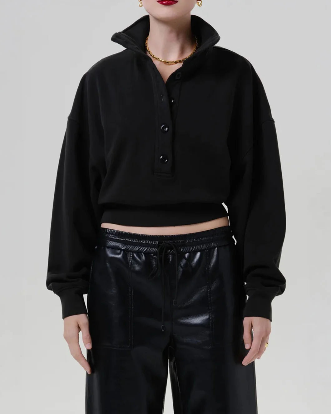 CITIZENS Mirelle Funnel Neck juniper on figure front