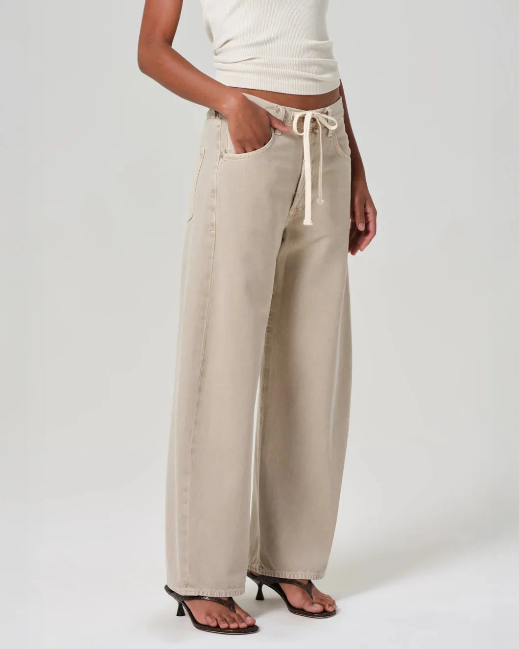 CITIZENS brynn trouser brunished quartz on figure front
