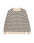 demylee Phoebe Stripe Sweater navy and natural