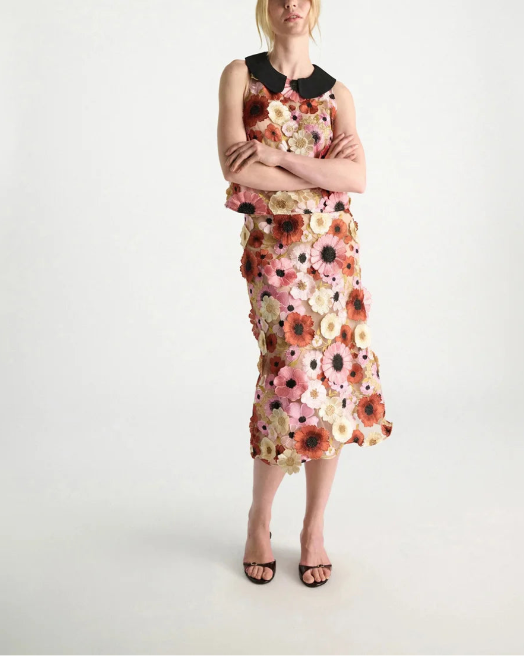 DOROTHEE SCHUMACHER Blooming meadow skirt on figure front 3