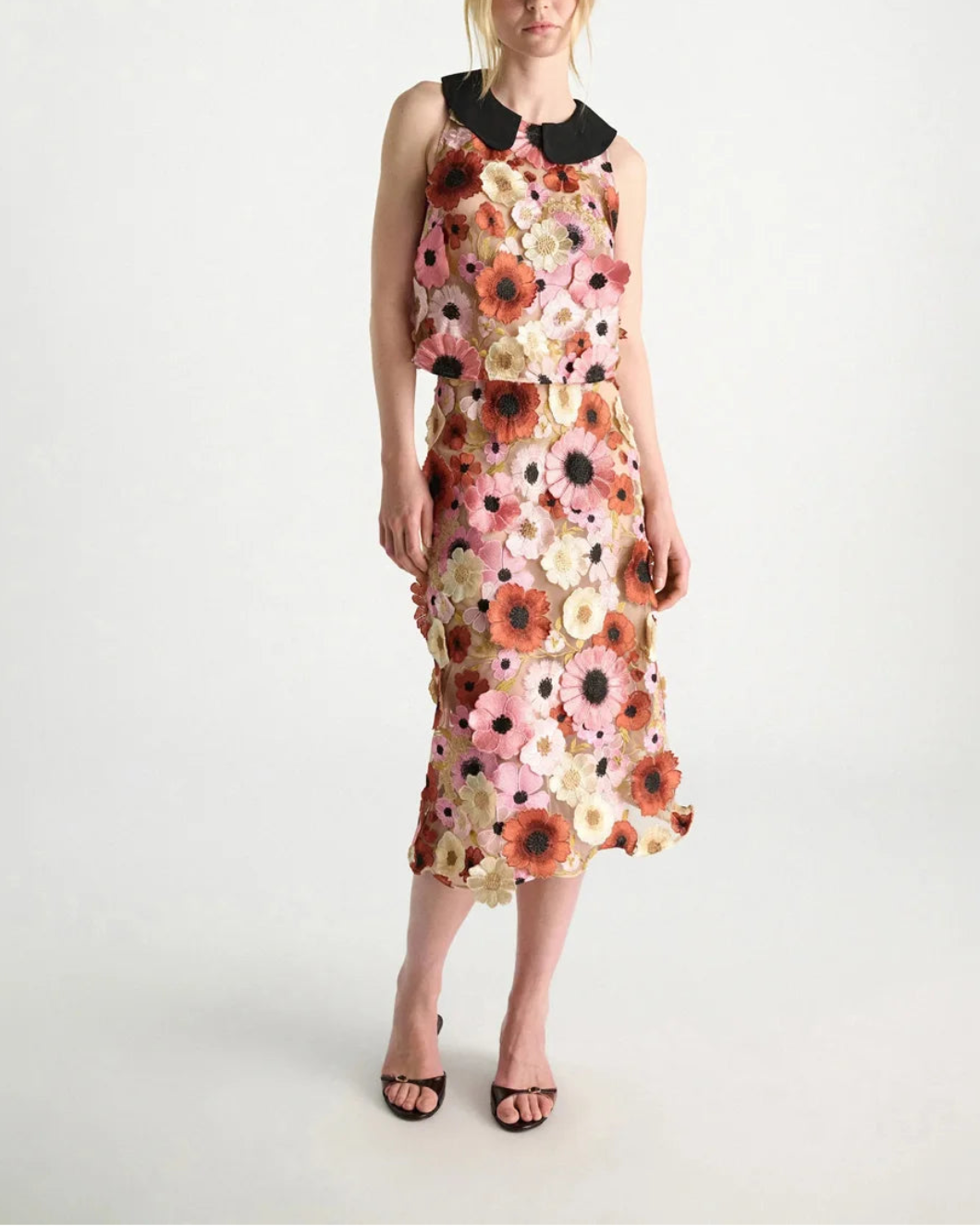 DOROTHEE SCHUMACHER Blooming meadow skirt on figure front 2