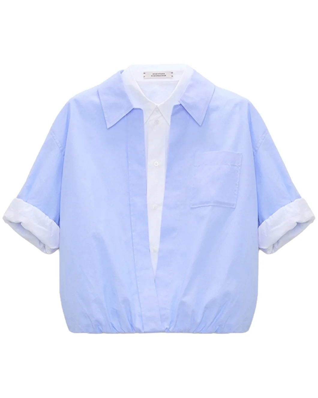 DOROTHEE SCHUMACHER powerful ease blouse blue front isolated