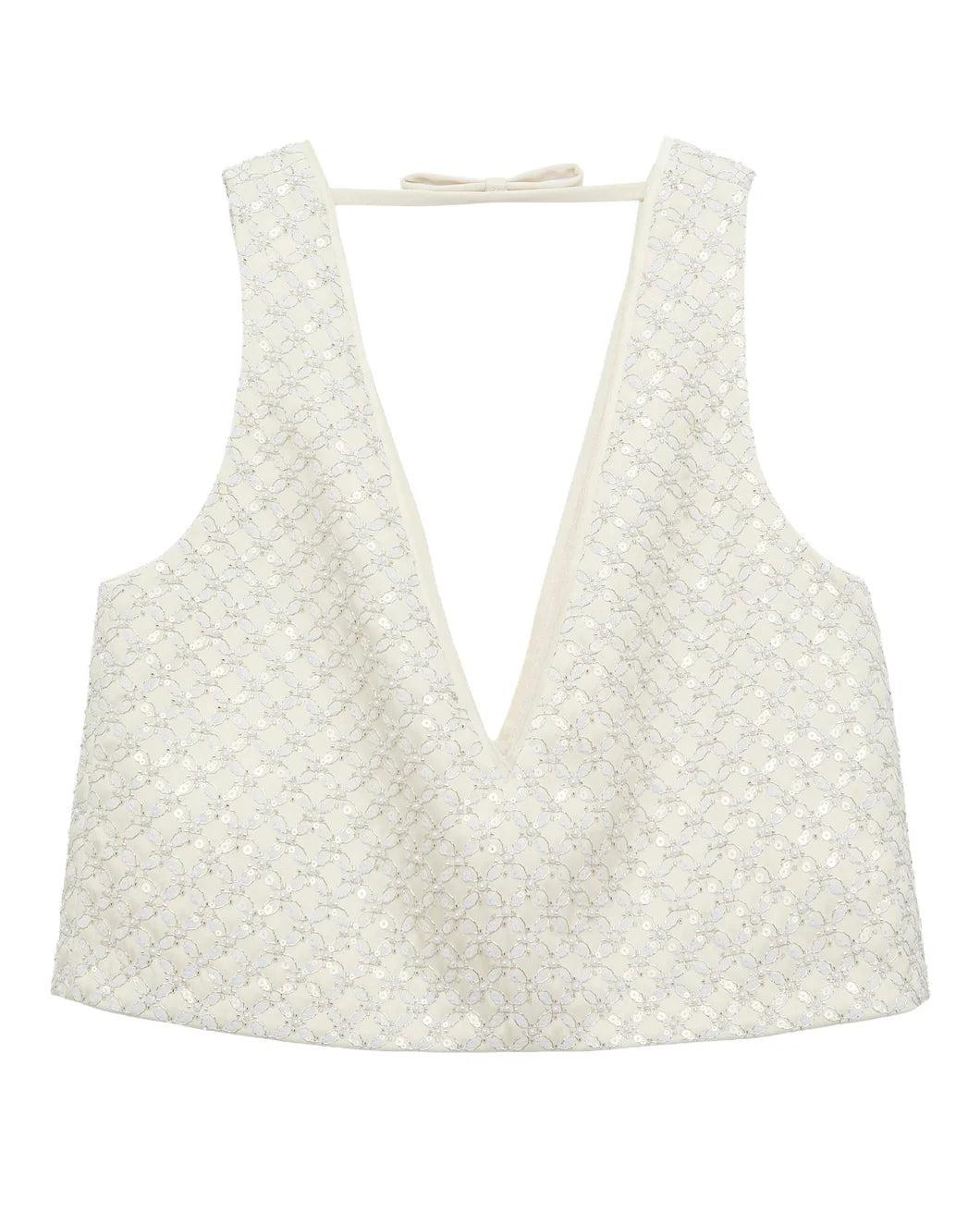 DOROTHEE SCHUMACHER sparkling statement top white isolated