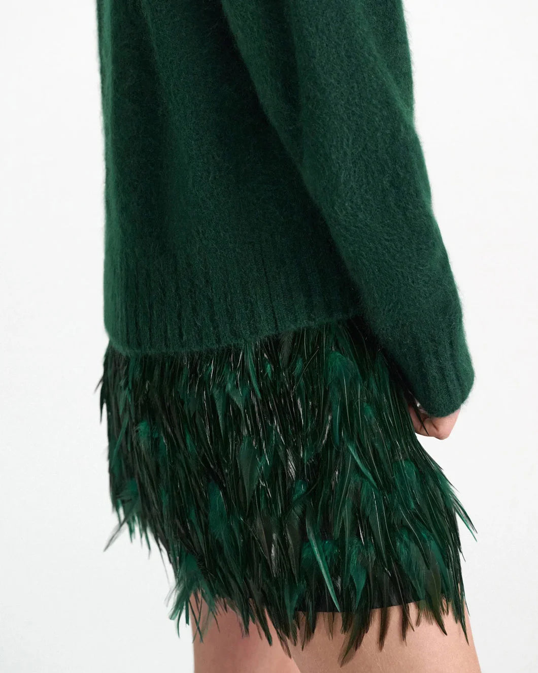 DOROTHEE SCHUMACHER Feathered Whisper Skirt on figure front side