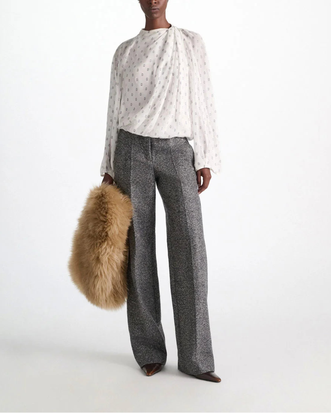 DOROTHEE SCHUMACHER Sheer Spark Blouse on figure front