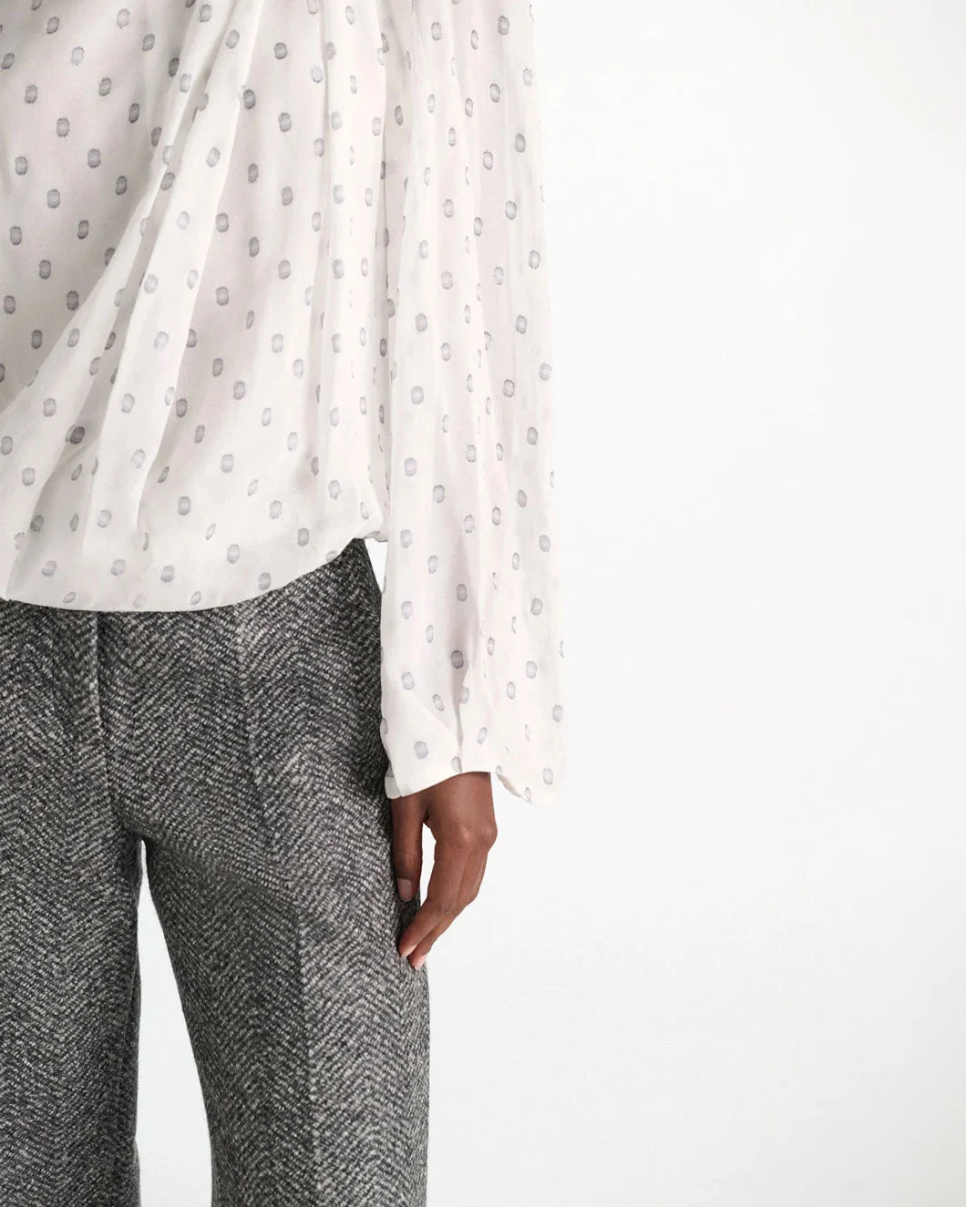 DOROTHEE SCHUMACHER Sheer Spark Blouse on figure front detail