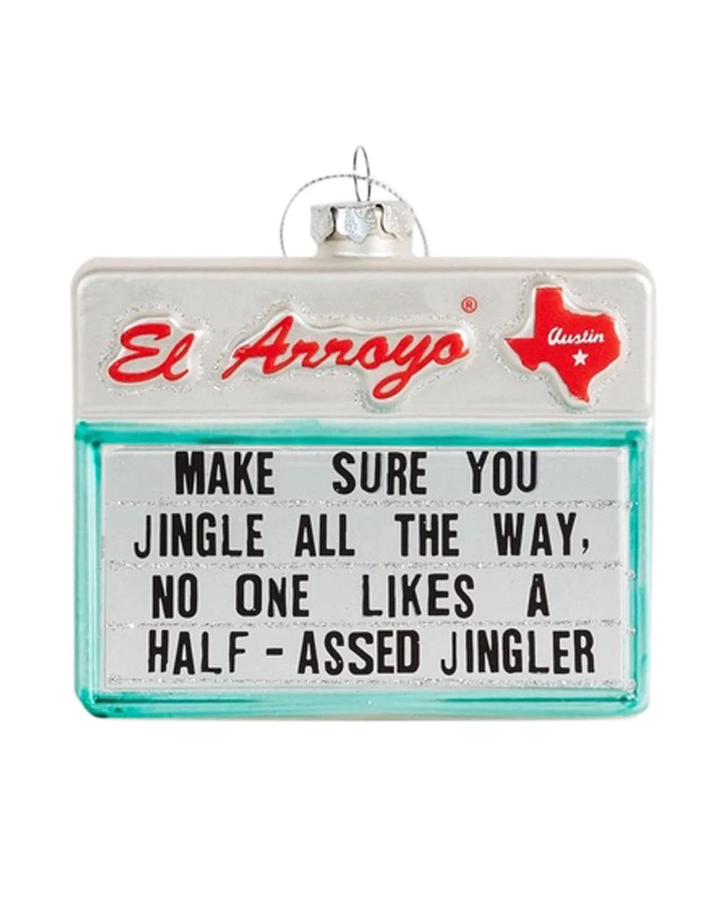EL ARROYO Jingler ornament front isolated