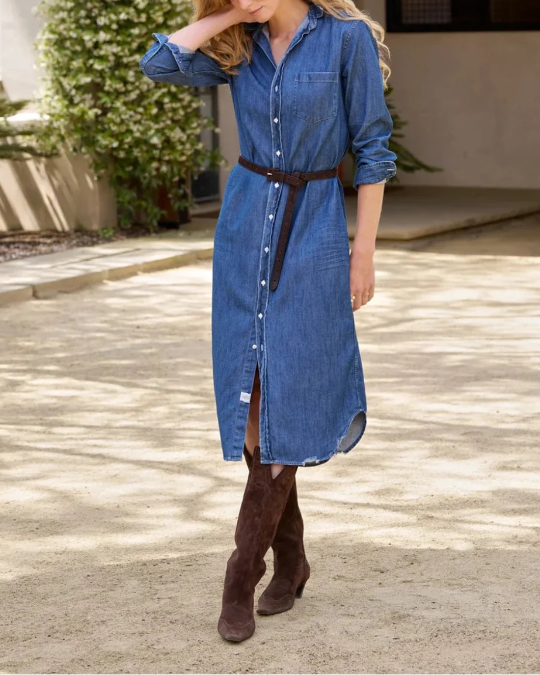 FRANK AND EILEEN Rory Shirtdress DIWD  on figure front 1