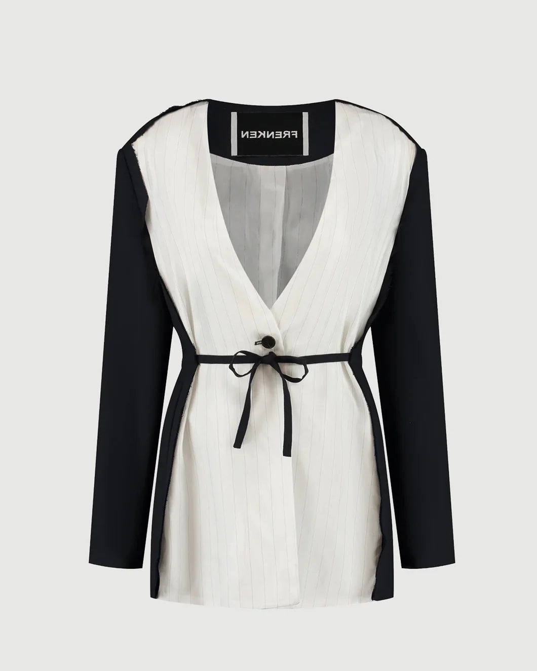 FRENKEN Cord Waisted Jacket Navy isolated