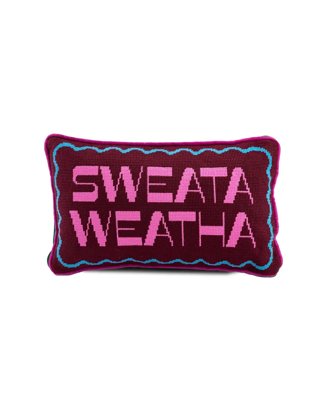 Furbish Studio Sweatea Weatha Needlepoint Pillow - Thumbnail 2