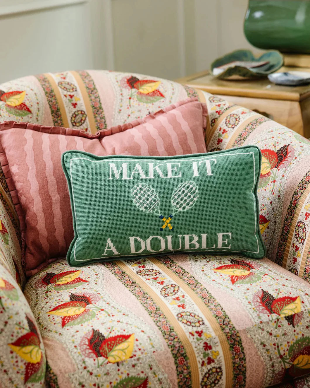FURBISH make it a double pillow on figure front