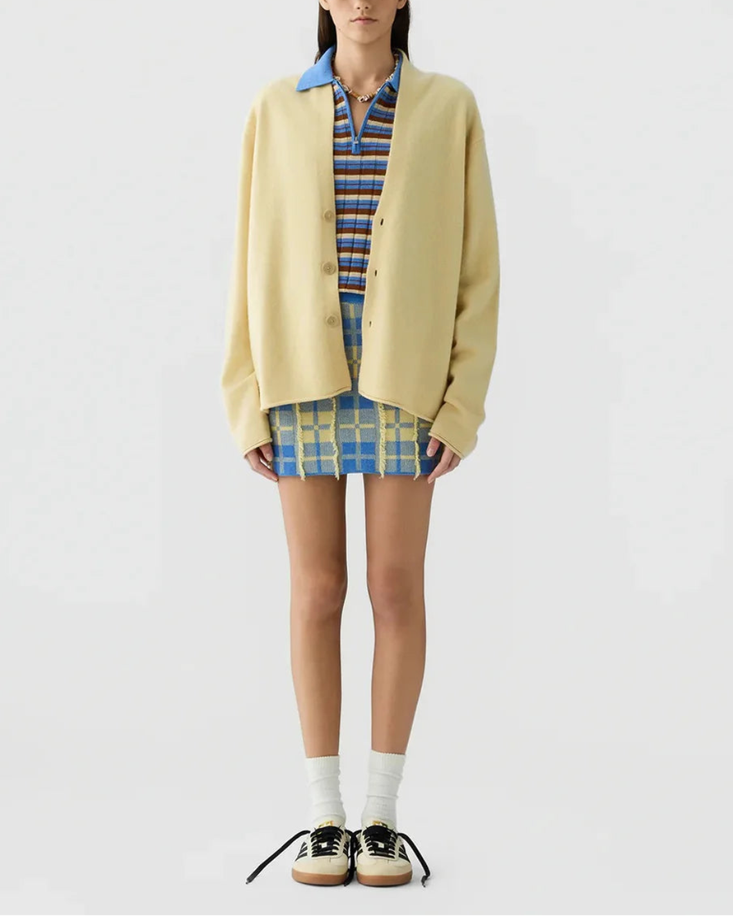 GUEST IN RESIDENCE Everywhere Cardigan butter on figure front