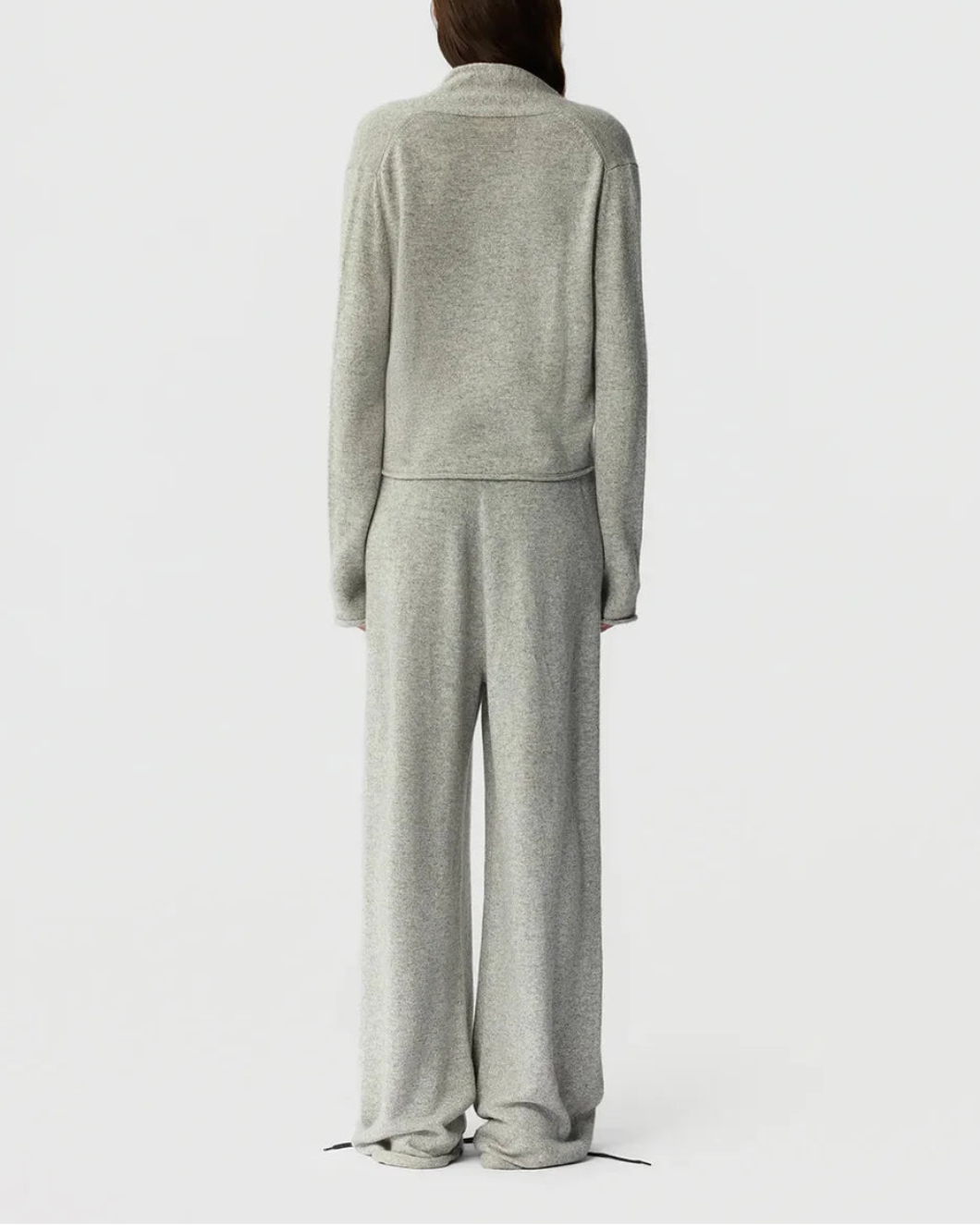 GUEST IN RESIDENCE stealth cardigan stone on figure back