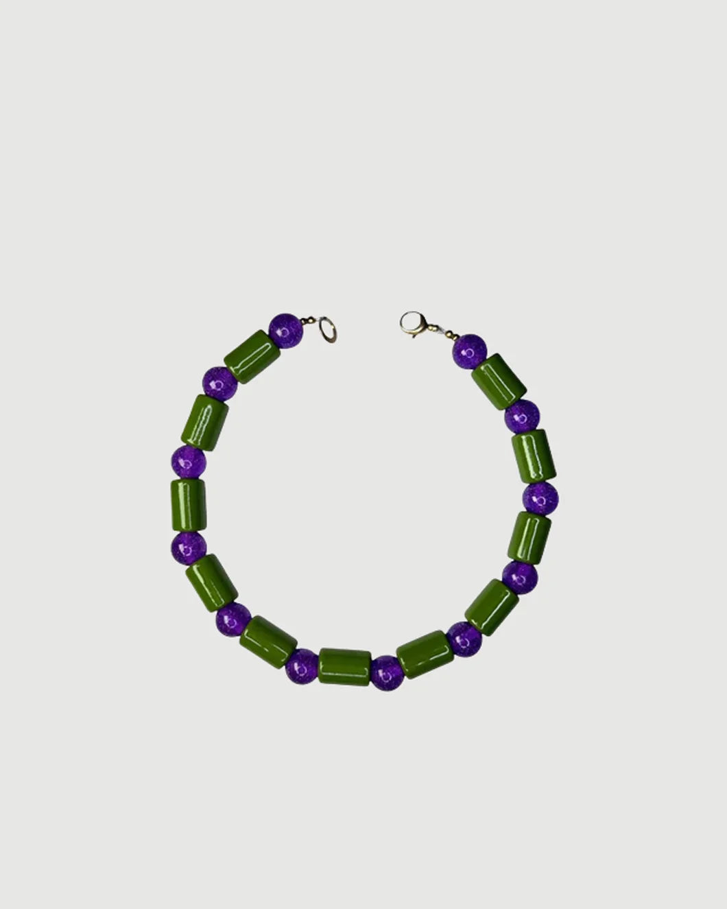 HER NEW TRIBE Cash & Sparkle Sundry Bead Five Necklace isolated