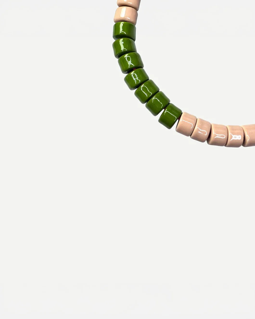 HER NEW TRIBE Crepe & Cash Candy Bead Two Necklace front detail