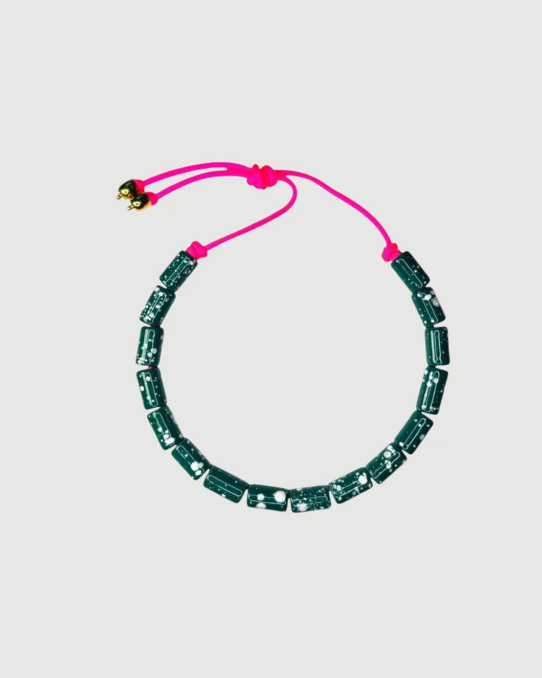 HER NEW TRIBE Melt Candy Bead Four Necklace isolated