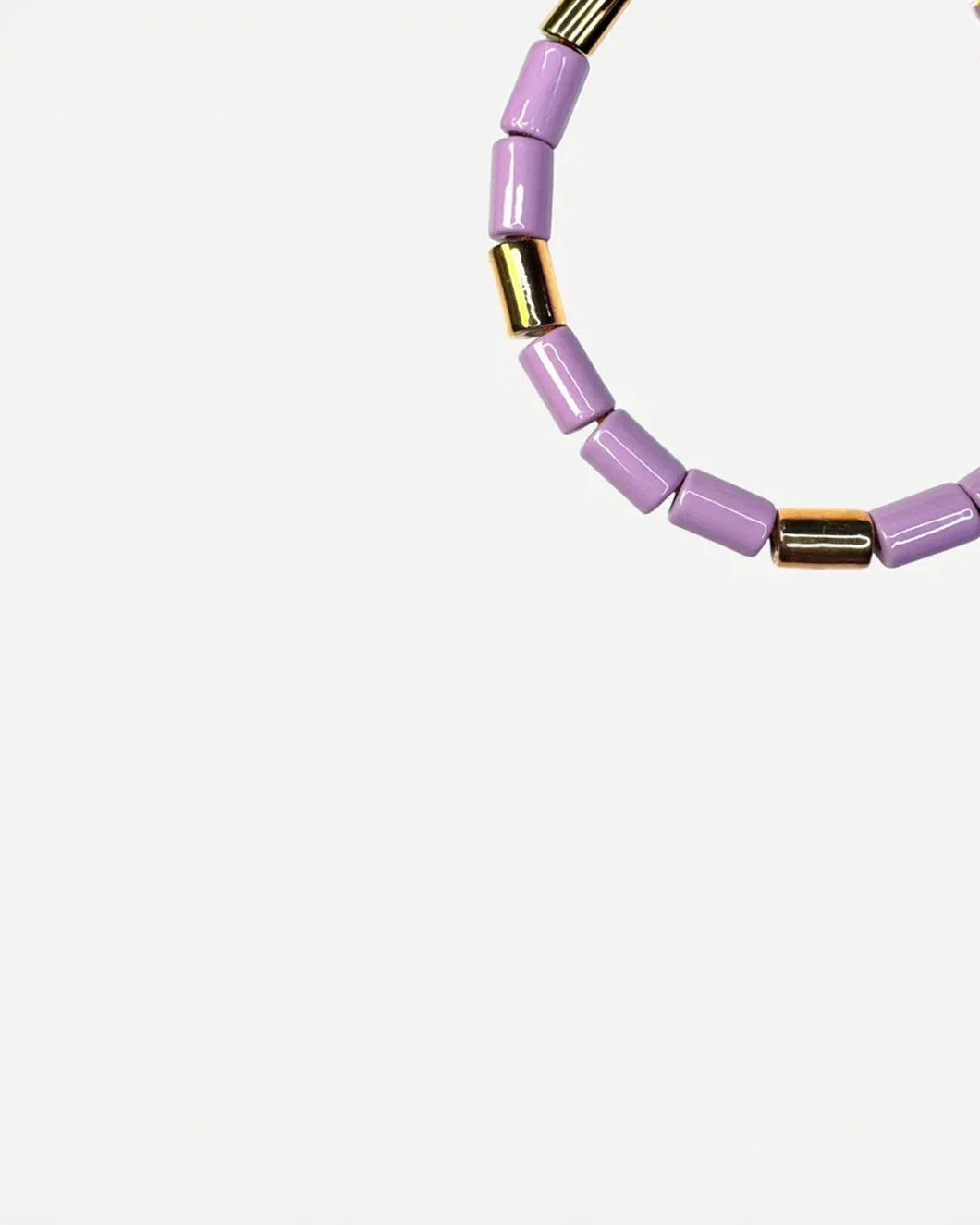 HER NEW TRIBE Prince & Karat Candy Bead Five Necklace front detail