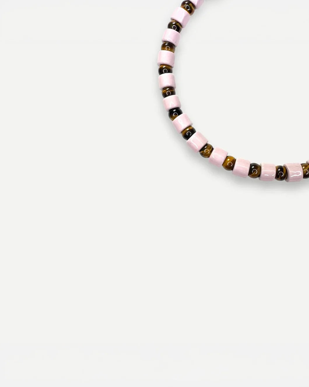 HER NEW TRIBE Prince & Sea Sediment Sundry Bead One Necklace front detail