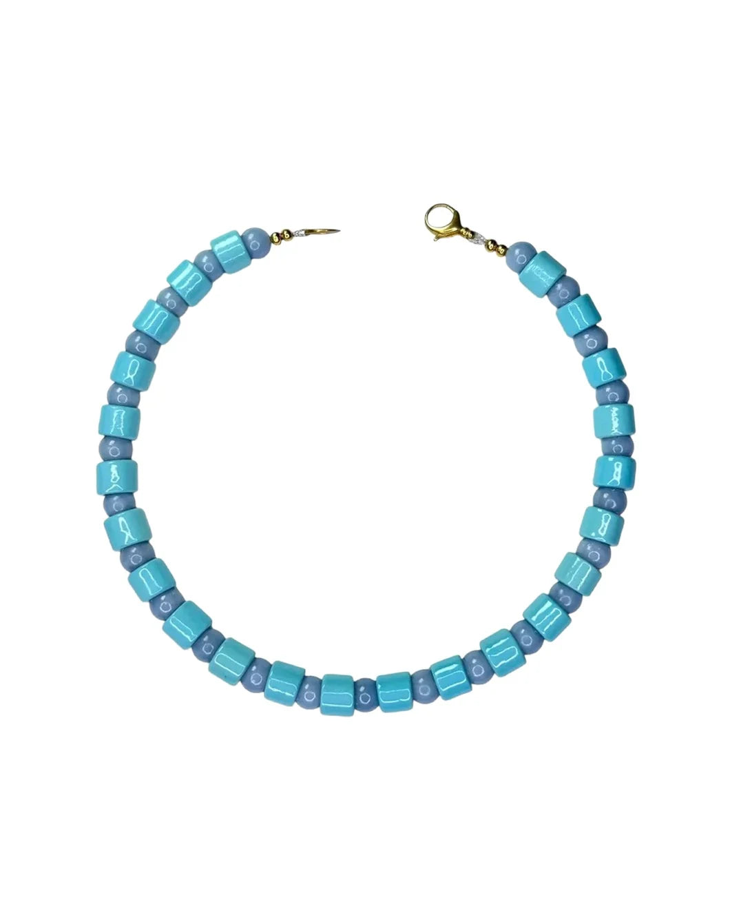 HER NEW TRIBE pool and blue lace agate sundry bead one front isolated